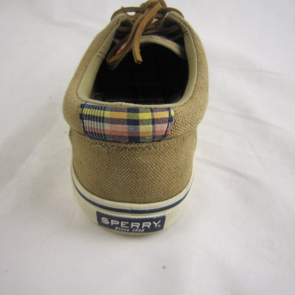 SPERRY Top-Sider Mens Canvas Shoes Light Brown Size 10 - Picture 5 of 14